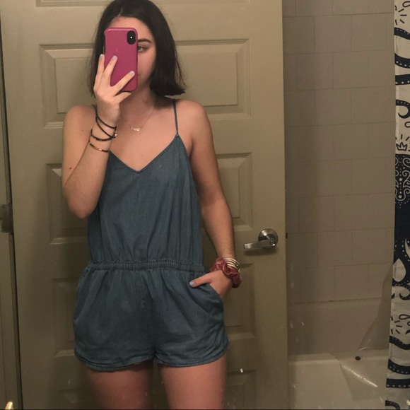 Forever 21 denim romper - Picture 1 of 2